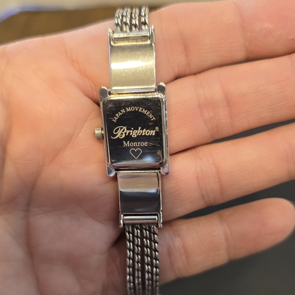 Brighton Monroe Silvertone Goldtone Quartz Analog Bracelet Watch - Picture 9 of 9